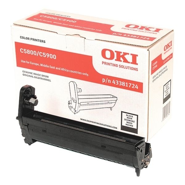 OKI 43381724 Bildtrommel Black C5800 Drum Unit OKI C5900DN OKI C5550MFP