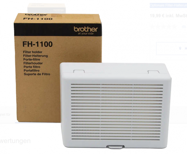 Brother FH-1100 Optionale Filter-Halterung FH-1100 für Feinstaub-Filter Brother DCP-L5510 MFC-L6410D