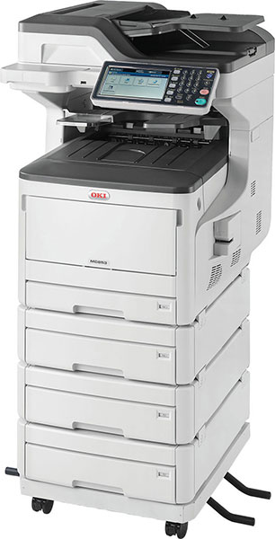 OKI MC853dnv MFP Drucker Duplex A3/ A4 print scan copy fax 45850602