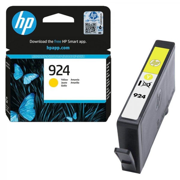 hp 924 Tinte Yellow 4K0U5NE HP OfficeJet Pro 8120 Pro 8122 Pro 8130 Pro 8133 Pro 8139