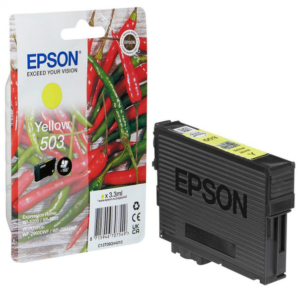 EPSON 503 Tinte Chilli Yellow T09Q44 Epson XP-5200 XP-5205 WorkForce WF-2960 WF-2965 C13T09Q44010