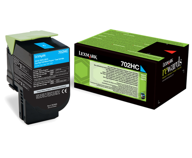 Lexmark 702HC Prebate Toner Cyan CS310dn CS410dn CS510de CS510dte