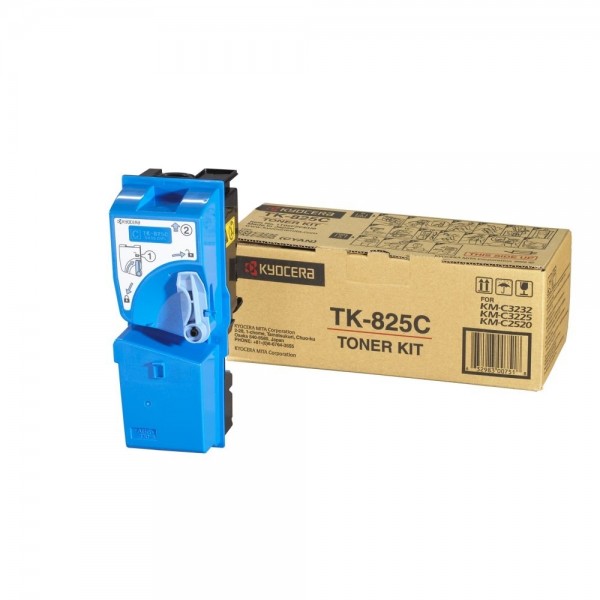 Kyocera TK-825C Toner Cyan Kyocera KM-C2520 KM-C2525E KMC3225 KM-C3232 KM-C4035E