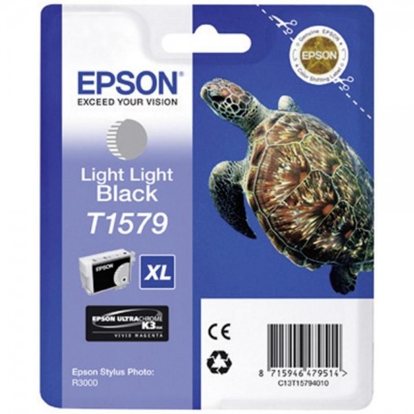Epson Tintenpatrone T1579 XL Light Light Black für Epson Stylus Photo R3000