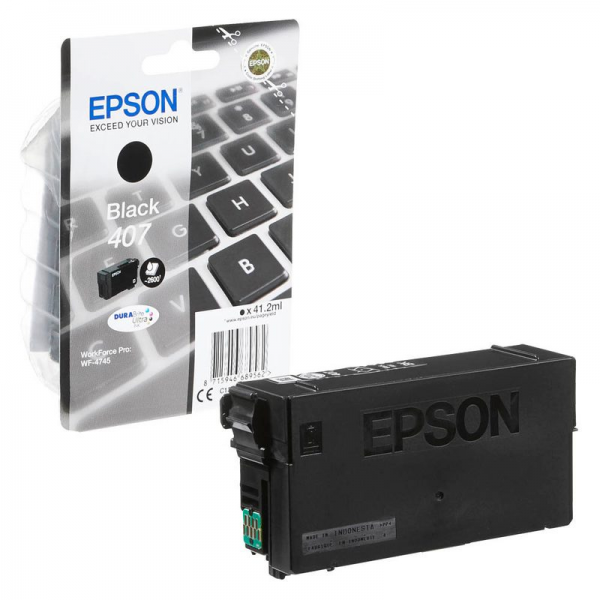 Epson T07U1 Tintenpatrone Black 407 für Epson WorkForce Pro WF-4745 C13T07U140