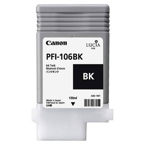 Canon Tintenpatrone PFI-106BK Black Canon imagePROGRAF iPF6400 Canon imagePROGRAF IPF6450 6621B001