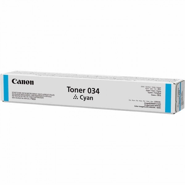 Canon Toner Cartridge 034 Cyan Canon Imageclass MF-810 Canon MF-820 Imagerunner 1225iF 9453B001